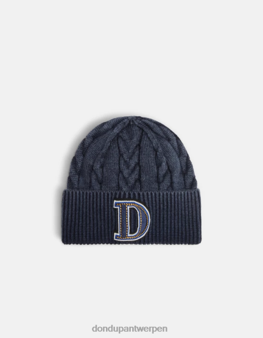accessoires DONDUP wollen hoed marineblauw Heren 4X00H1019