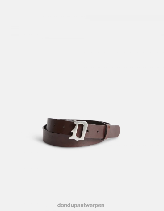 accessoires DONDUP leren riem bruin Heren 4X00H961