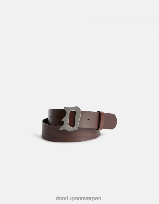 accessoires DONDUP leren riem bruin Heren 4X00H964
