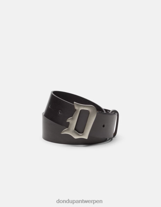 accessoires DONDUP leren riem zwart Heren 4X00H965