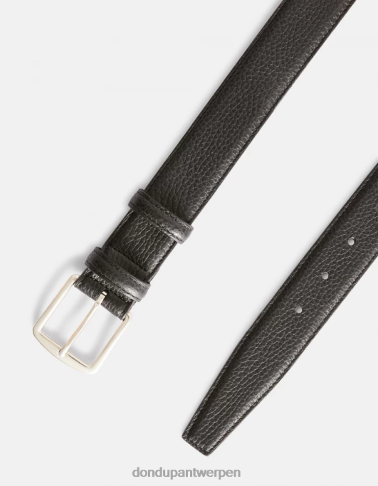 accessoires DONDUP leren riem zwart Heren 4X00H970