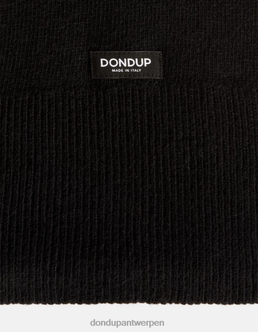 accessoires DONDUP kasjmier sjaal zwart Heren 4X00H1007