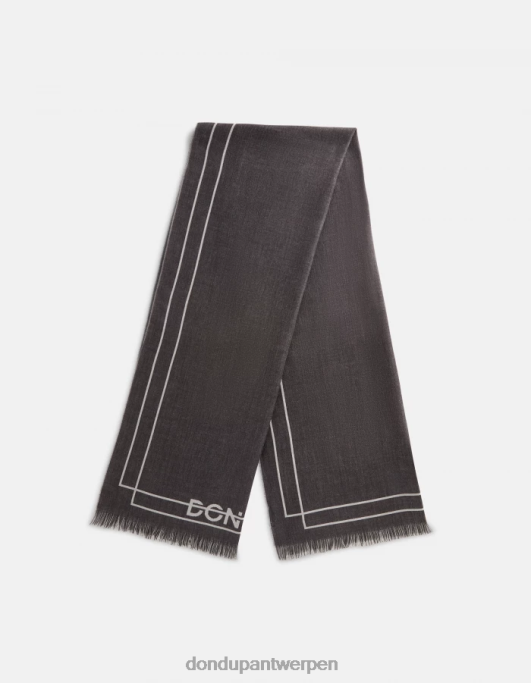 accessoires DONDUP wollen en katoenen sjaal fumo Heren 4X00H1017