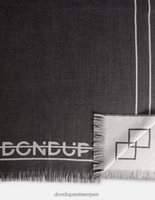 accessoires DONDUP wollen en katoenen sjaal fumo Heren 4X00H1017