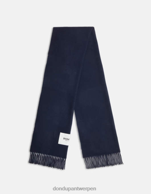 accessoires DONDUP wollen sjaal marineblauw Heren 4X00H1002