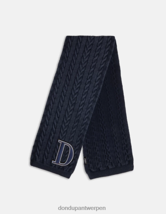 accessoires DONDUP wollen sjaal marineblauw Heren 4X00H944