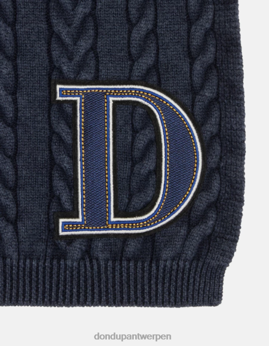 accessoires DONDUP wollen sjaal marineblauw Heren 4X00H944