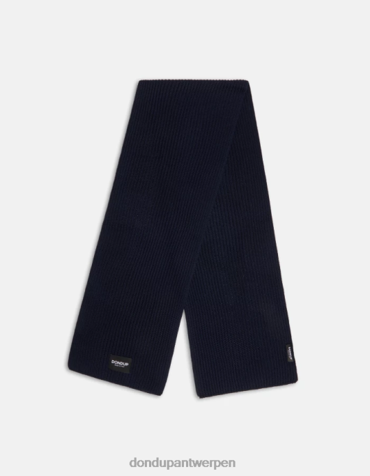 accessoires DONDUP wollen sjaal marineblauw Heren 4X00H954