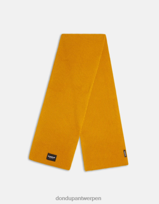 accessoires DONDUP wollen sjaal okergeel Heren 4X00H949
