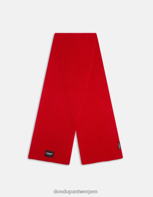 accessoires DONDUP wollen sjaal rood Heren 4X00H950