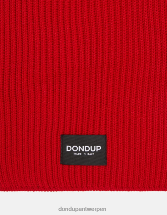 accessoires DONDUP wollen sjaal rood Heren 4X00H950