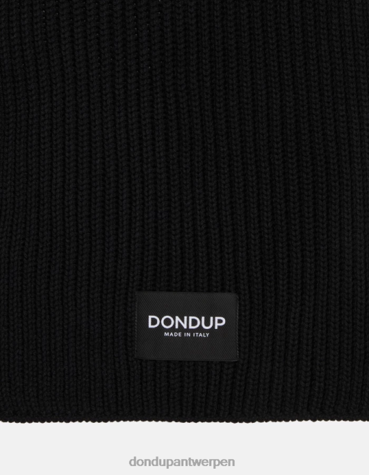 accessoires DONDUP wollen sjaal zwart Heren 4X00H946