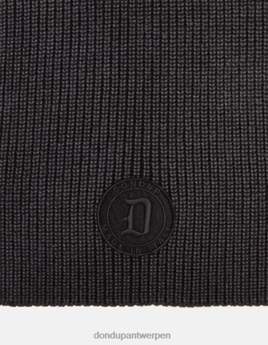 accessoires DONDUP wollen sjaal zwart Heren 4X00H956