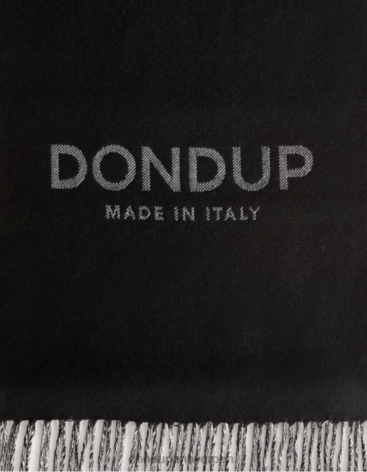 accessoires DONDUP wollen sjaal zwart wit Heren 4X00H1008