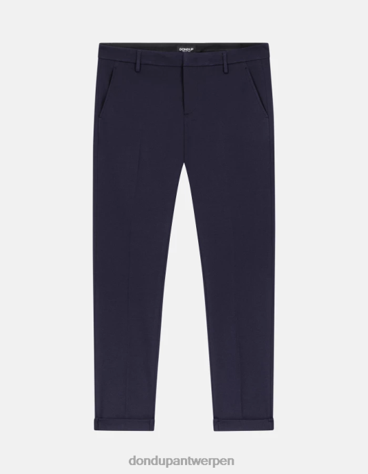 kleding DONDUP Gaubert slim-fit jerseybroek donkerblauw Heren 4X00H732