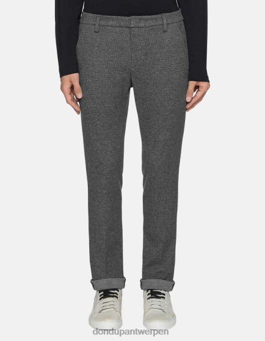 kleding DONDUP Gaubert slim-fit jerseybroek zwart Heren 4X00H790