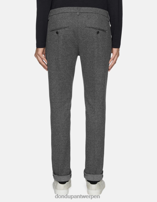 kleding DONDUP Gaubert slim-fit jerseybroek zwart Heren 4X00H790