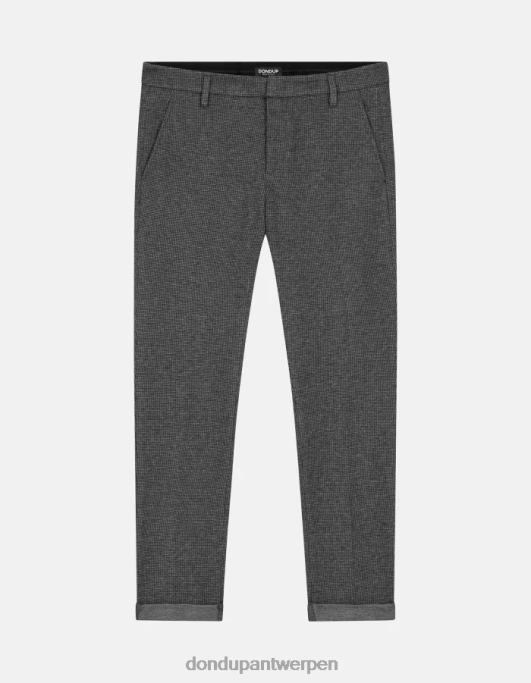 kleding DONDUP Gaubert slim-fit jerseybroek zwart Heren 4X00H790