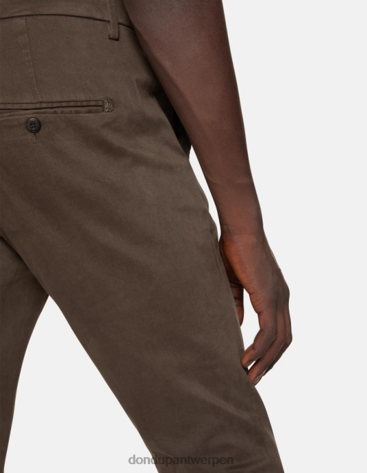 kleding DONDUP Gaubert slim-fit katoenen broek castoro Heren 4X00H688
