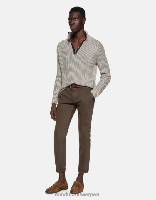 kleding DONDUP Gaubert slim-fit katoenen broek castoro Heren 4X00H688