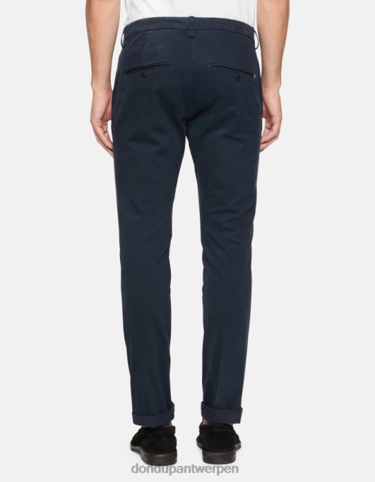 kleding DONDUP Gaubert slim-fit katoenen broek marineblauw Heren 4X00H690