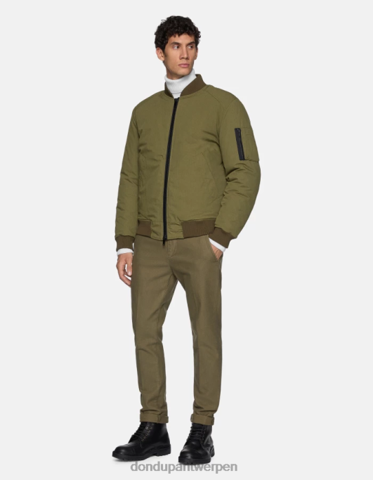 kleding DONDUP Gaubert slim-fit katoenen broek salie groen Heren 4X00H780