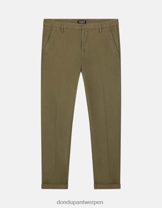 kleding DONDUP Gaubert slim-fit katoenen broek salie groen Heren 4X00H780