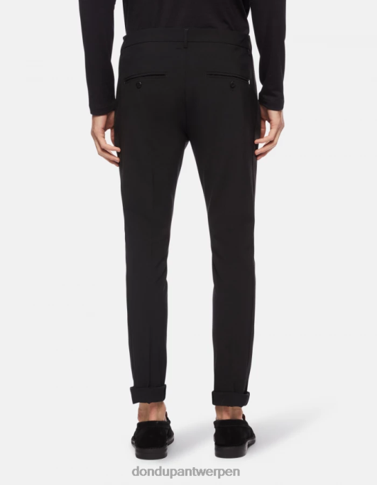 kleding DONDUP Gaubert slim-fit wollen broek zwart Heren 4X00H740
