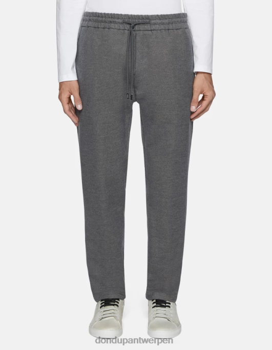 kleding DONDUP Yuri flanellen joggingbroek grijs Heren 4X00H701
