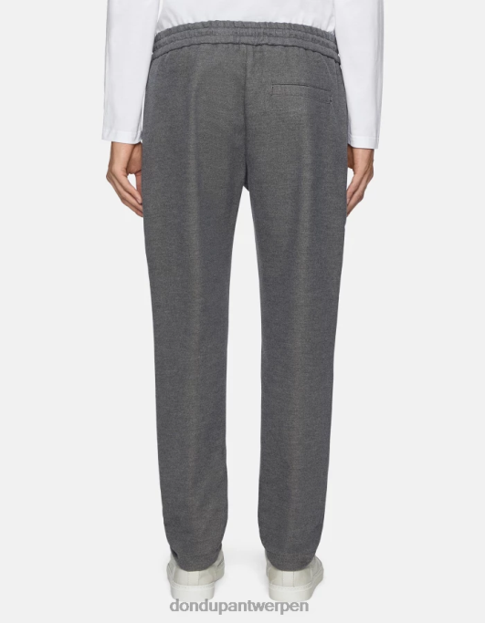 kleding DONDUP Yuri flanellen joggingbroek grijs Heren 4X00H701