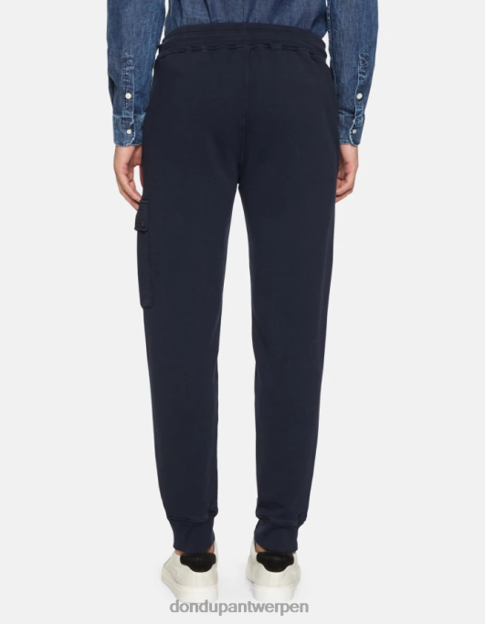 kleding DONDUP regular-fit joggingbroek van fleece marineblauw Heren 4X00H703