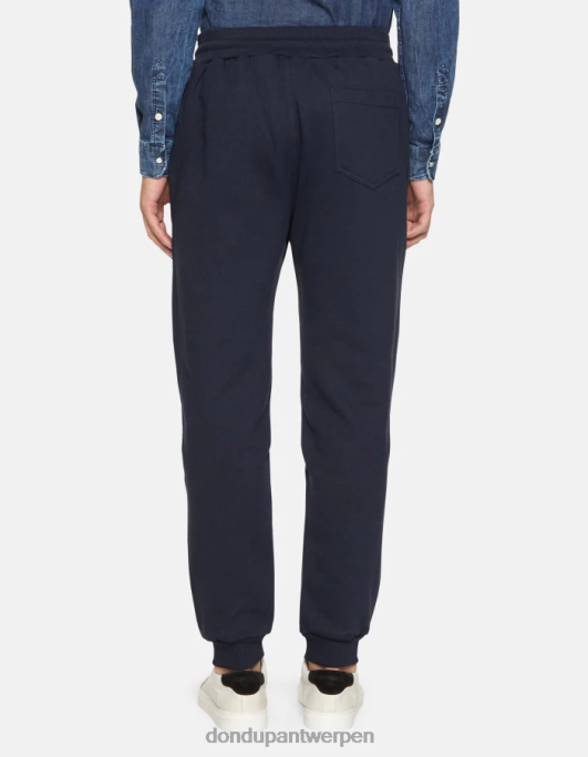 kleding DONDUP regular-fit joggingbroek van fleece marineblauw Heren 4X00H713