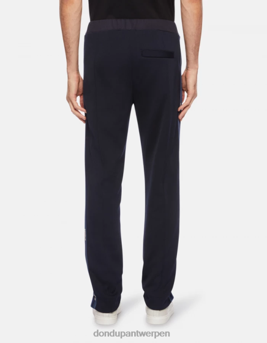 kleding DONDUP regular-fit joggingbroek van fleece marineblauw Heren 4X00H754
