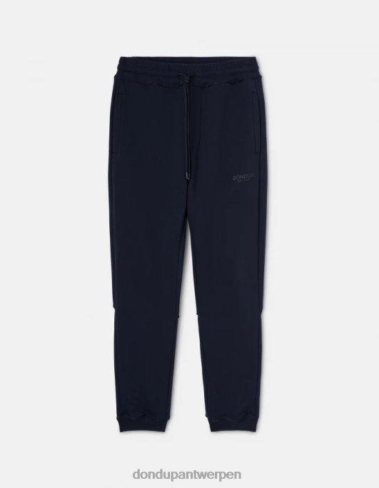 kleding DONDUP regular-fit joggingbroek van fleece marineblauw Heren 4X00H771