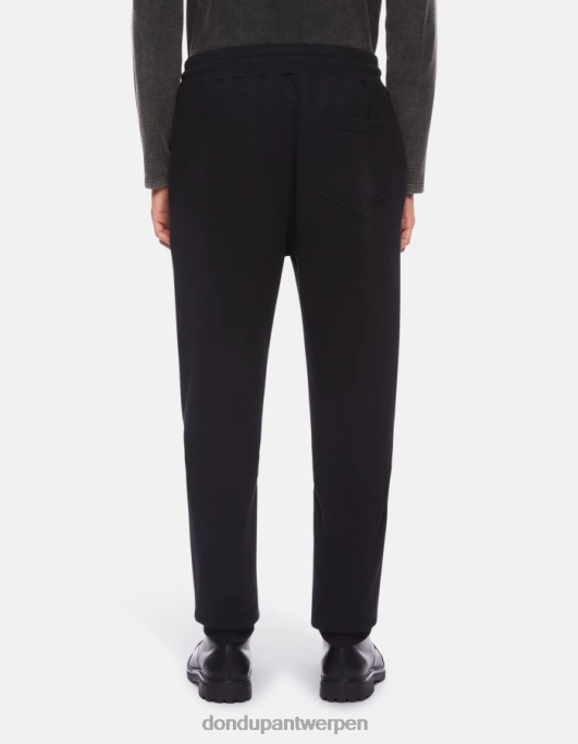 kleding DONDUP regular-fit joggingbroek van fleece zwart Heren 4X00H715