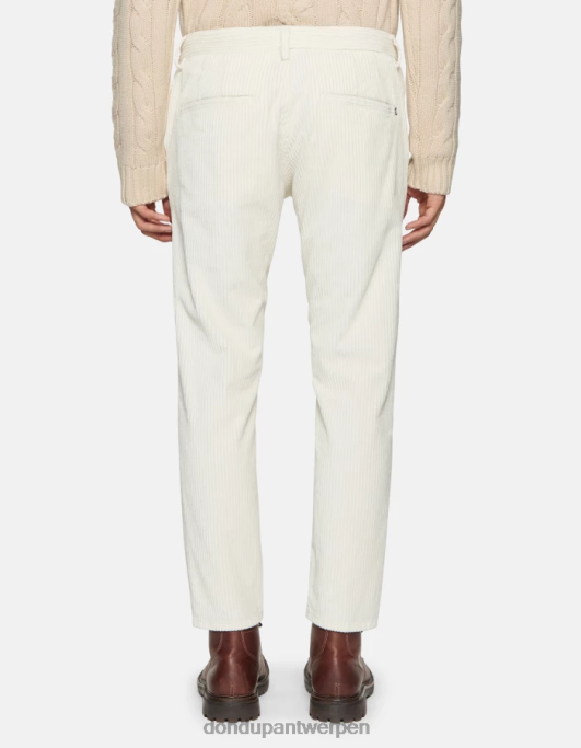 kleding DONDUP Pablo regular-fit fluwelen broek albast Heren 4X00H726