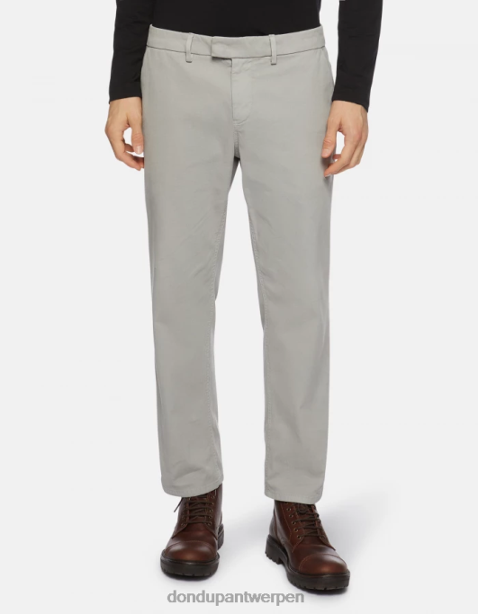 kleding DONDUP Pablo regular-fit katoenen broek lichtgrijs Heren 4X00H712