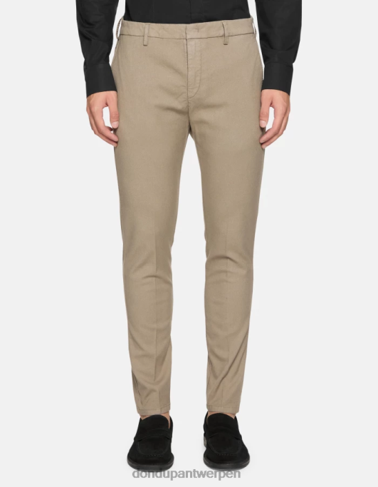 kleding DONDUP ral regular-fit katoenen broek taupe Heren 4X00H697