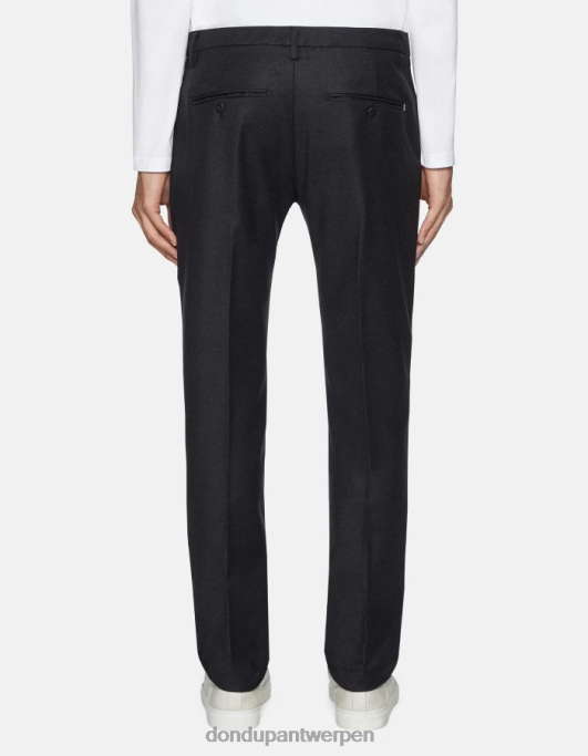 kleding DONDUP spiritissimo regular-fit flanellen broek asfalto Heren 4X00H679