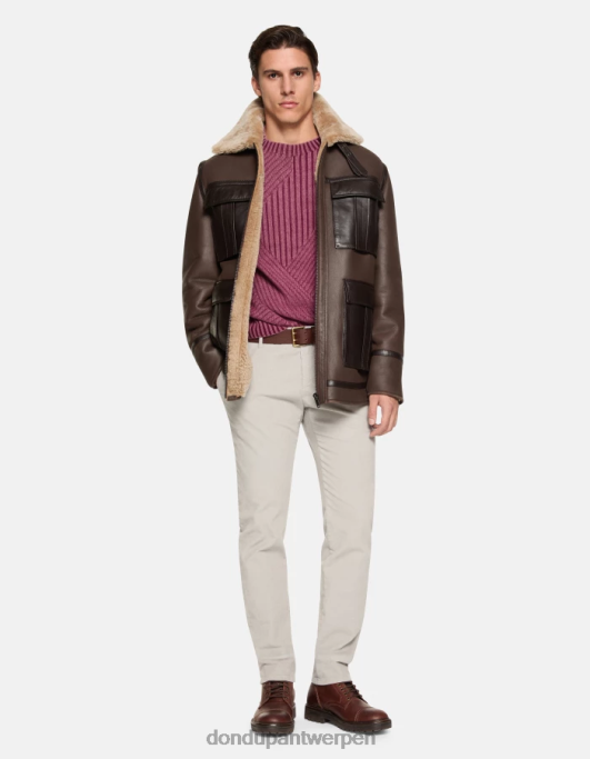 kleding DONDUP spiritissimo regular-fit fluwelen broek lichtgrijs Heren 4X00H718