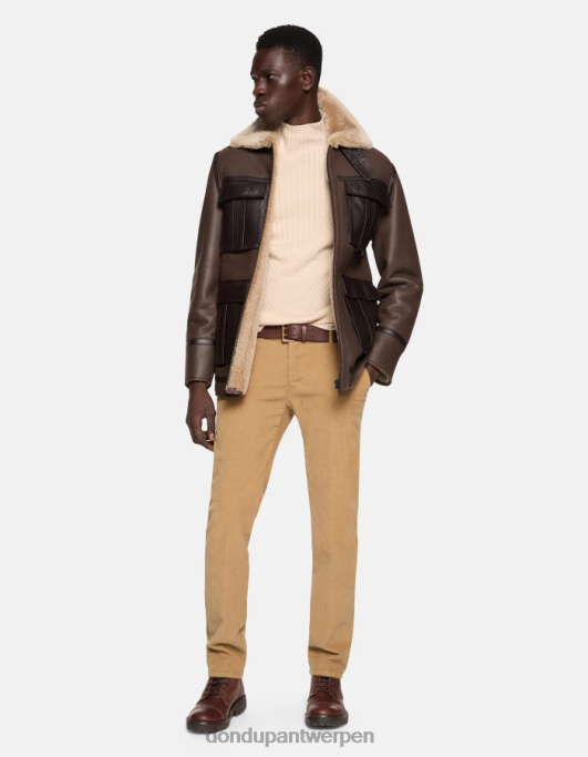 kleding DONDUP spiritissimo regular-fit fluwelen broek zand Heren 4X00H719