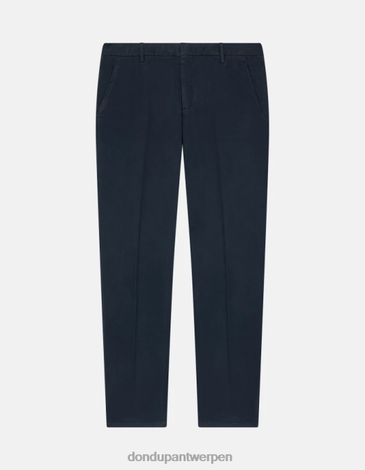 kleding DONDUP spiritissimo regular-fit katoenen broek marineblauw Heren 4X00H757