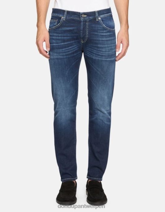 kleding DONDUP mius slim-fit stretchdenimjeans blauw Heren 4X00H591