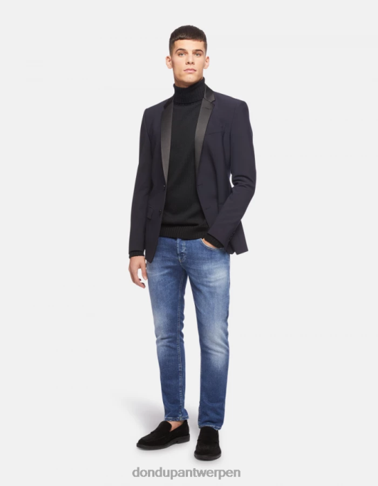 kleding DONDUP mius slim-fit stretchdenimjeans blauw Heren 4X00H616