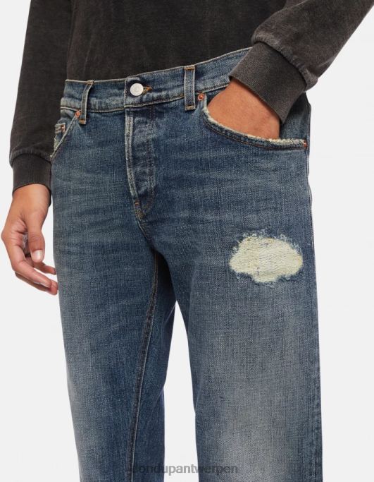 kleding DONDUP mius slim-fit stretchdenimjeans blauw Heren 4X00H622
