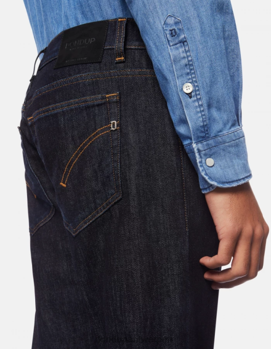 kleding DONDUP travis slim-fit jeans van stretchkasjmierdenim blauw Heren 4X00H604
