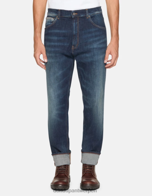 kleding DONDUP Paco loose-fit jeans van stretchdenim blauw Heren 4X00H571