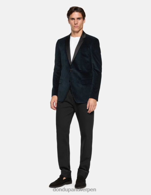 kleding DONDUP ervin loose-fit 34-inch jeans van bull-stretchdenim zwart Heren 4X00H584