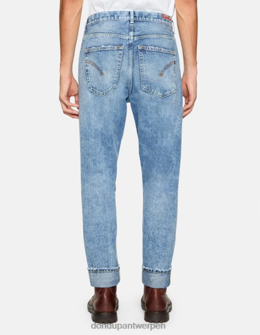 kleding DONDUP paco loose-fit jeans van stijf denim blauw Heren 4X00H564