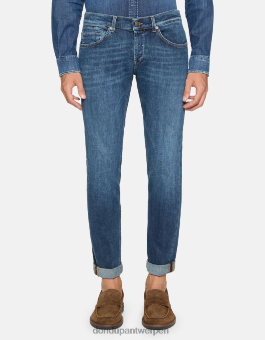kleding DONDUP George skinny jeans van stretchdenim blauw Heren 4X00H556